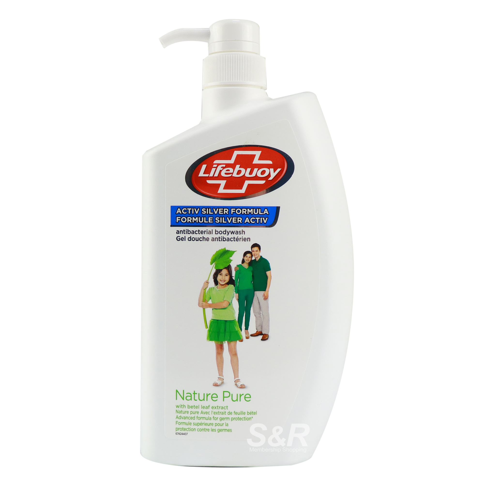 Lifebuoy Nature Pure Active Silver Formula Antibacterial Bodywash 1L Lifebuoy Nature Pure Active Silver Formula Antibacterial Bodywash 1L
